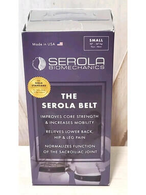 Serola Biomechanics Sacroiliac Belt Small 30"-34" Hip Back Support